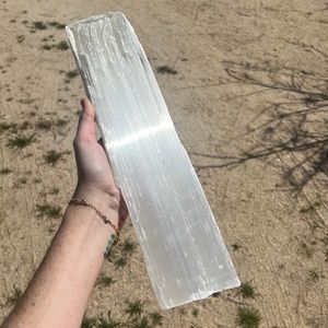 Xxl selenite crystal wand 😍 high frequency energy healing & cleansing crystal